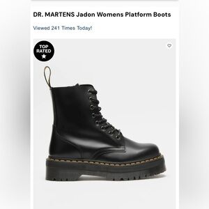 Dr. Martens Black Combat Boots